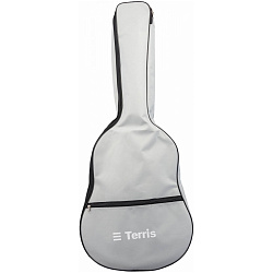TERRIS TGB-A-01GRY - чехол для акустической гитары, без утепления, 2 наплечных ремня, цвет серый