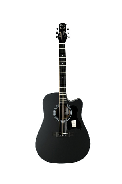 Klever KD-120S BK - Акустическая гитара дредноут, цвет чёрный матовый