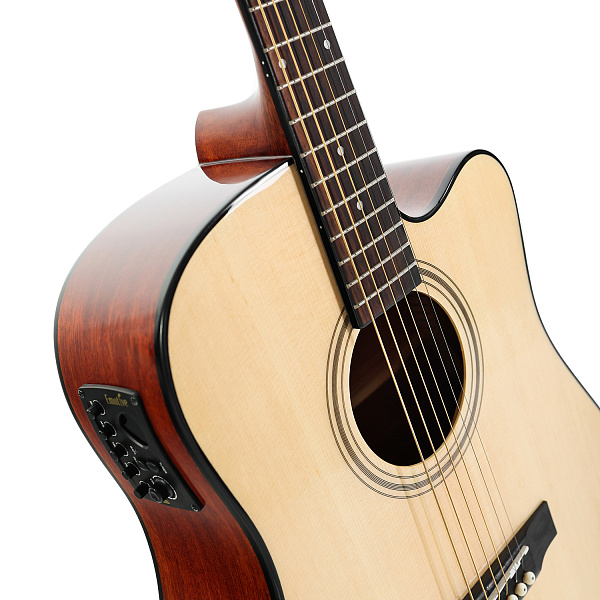 Emotive Rightwood D2 eNA - Электроакустическая гитара дредноут, цвет натуральный