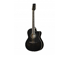 Caraya C901T-BK - Акустическая гитара, с вырезом, черная