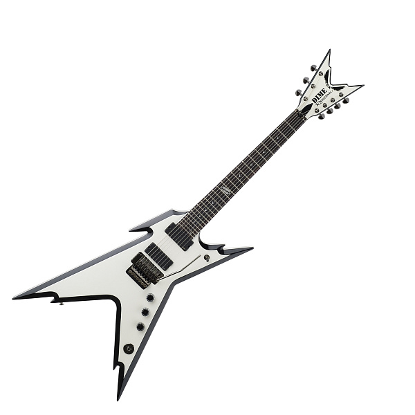 Dean RZR7 255 MWHCBK 7-струнная электрогитара типа"стелс", Floyd Rose, цвет белый/черный кант, кейс.