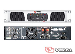 VOLTA PA-500 - Усилитель мощности 2-канальный, мощность (8/4/2 Ом) - 2х300 Вт/2х500 Вт/2х800 Вт