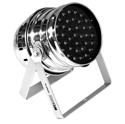 Involight SUPERSPOT250 - LED прожектор PAR64, хром,короткий, RGB 36, DMX, M/S, встр. прогр, зв. аним