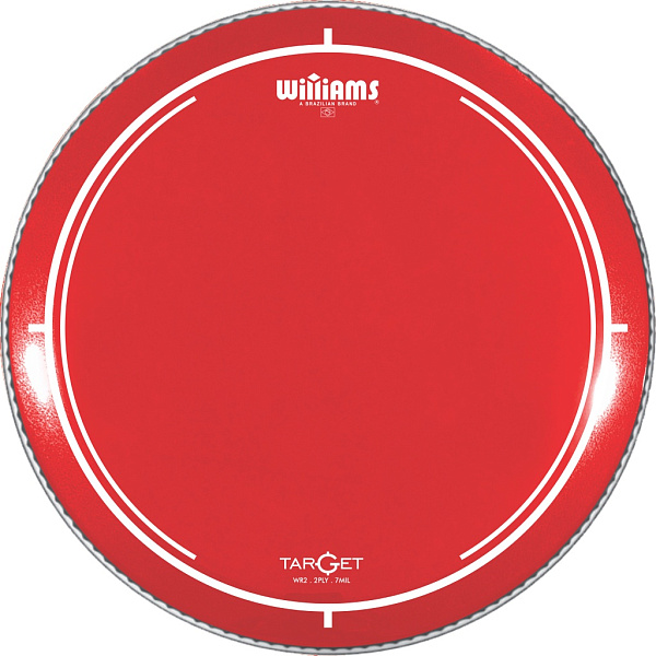 Williams WR2-7MIL-22 Target Series Red - Пластик для бас-барабана 22"