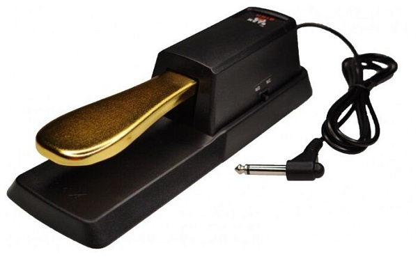 UNIQKEYS SP-GPT-B-GD - Педаль сустейн рояльного типа, черный/золото