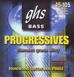 GHS M8000 Medium 45-105 Струны для 4-х струнной бас гитары