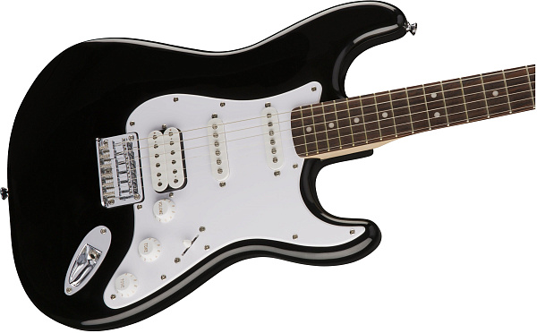 FENDER SQUIER BULLET STRAT HT HSS BLK - Электрогитара, HSS, фикс. бридж, цвет черный