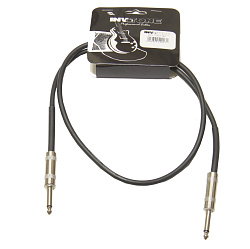 Invotone ACI1001BK Инструментальный кабель, mono jack 6,3 <-> mono jack 6,3, длина 1 м (черный).