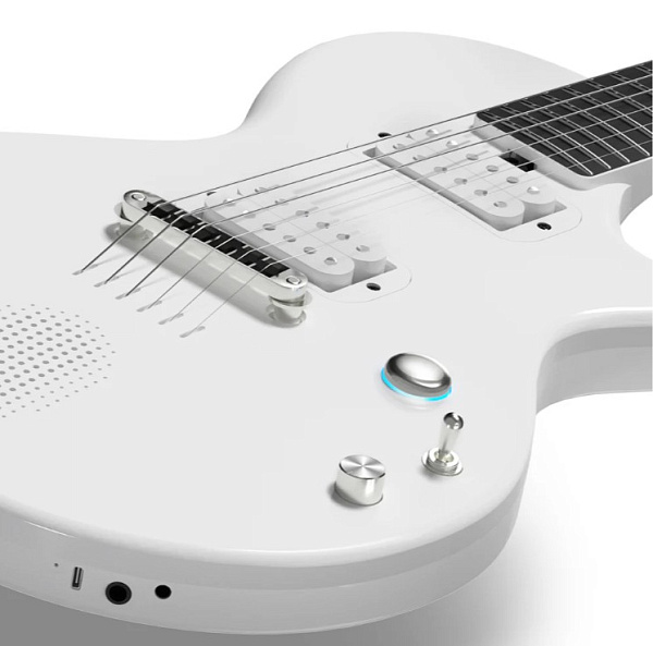 Enya NOVA GO SONIC/WH - Электрогитара  Les Paul со встроенными эффектами с чехлом, цвет белый 