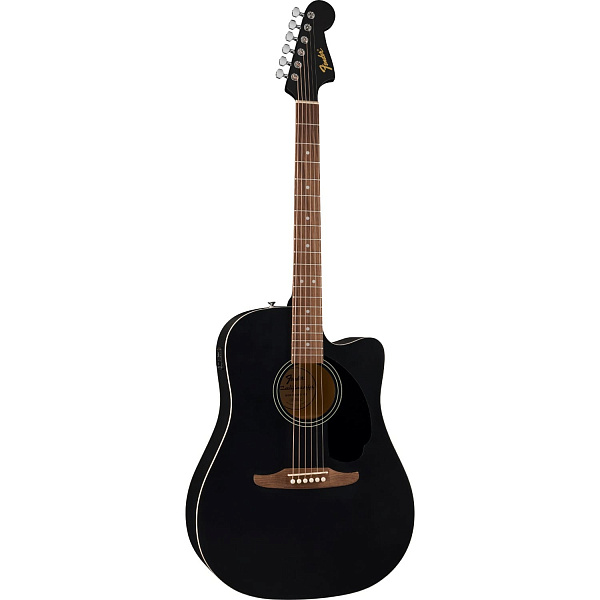 Fender Ca Debut Redondo Ce Blk - Электроакустическая гитара, цвет черный.