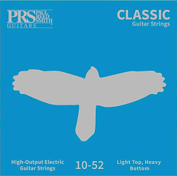 PRS Classic.light top/heavy bottom - Струны для электрогитары,10-52