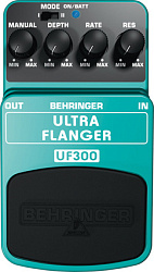 Behringer UF300- педаль эффектов фленджер для гитар и бас-гитар, 2-х режимный